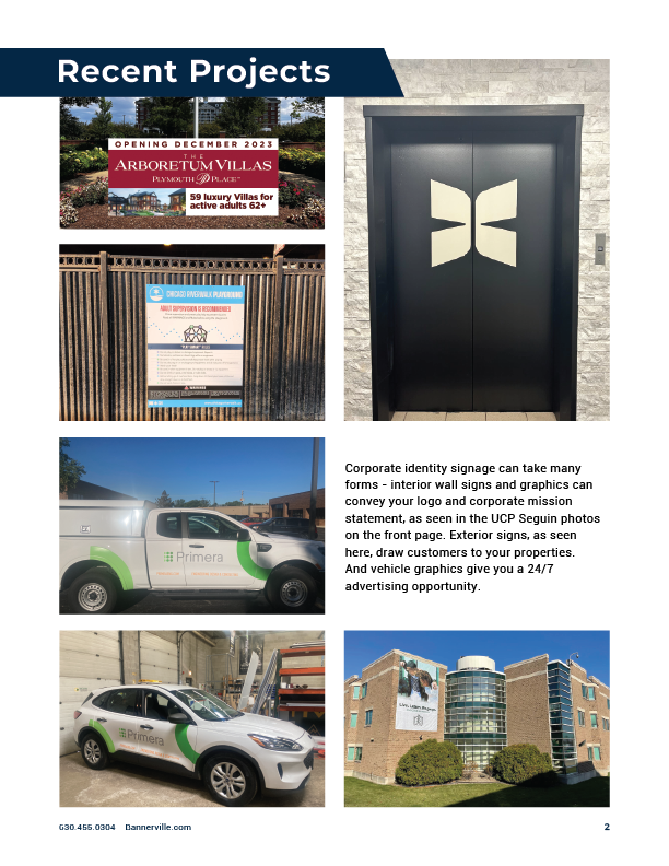 Bannerville Newsletter Signage Done Right Chicago Illinois Branding