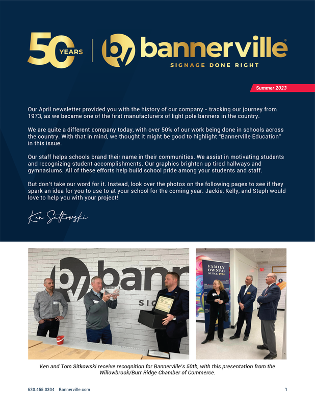 Bannerville Summer Newsletter Page 1