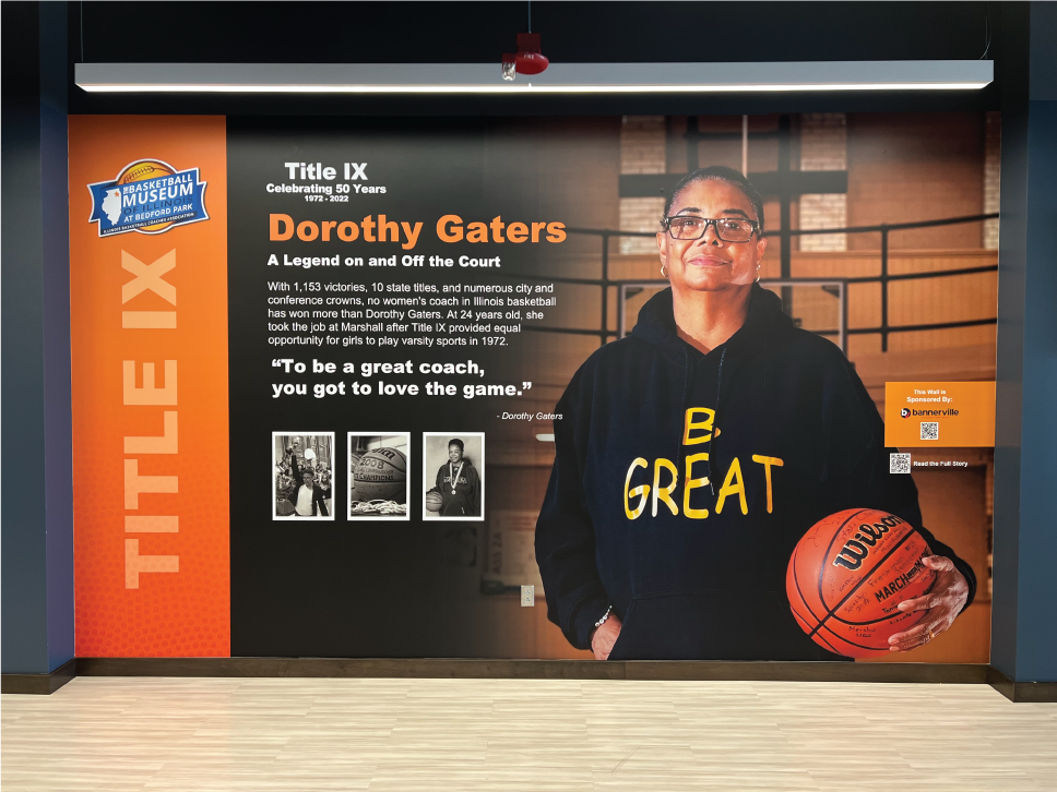 Basketball Museum of Illinois Wintrust Sports Complex Bannerville Mural Wall Graphics Advertising Marketing Event