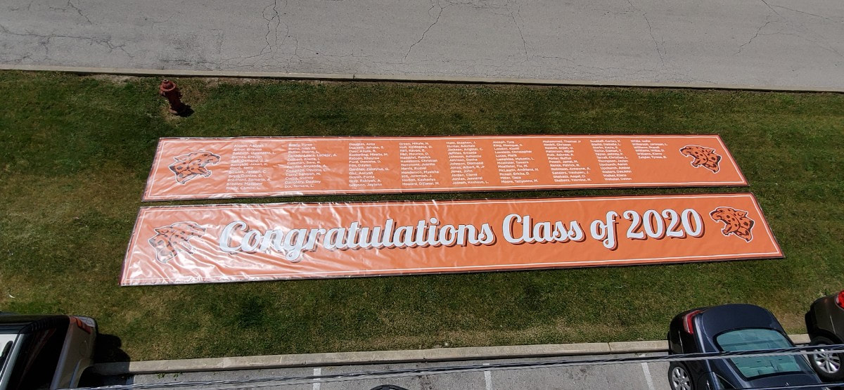 custom graduation banners chicago, class of 2021 graduates