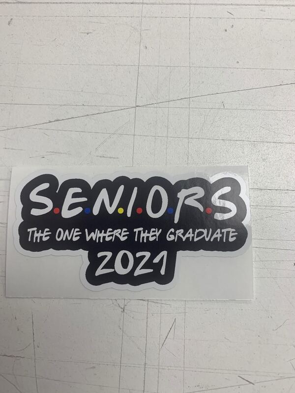 Seniors, the one where they graduate, class of 2021 Friends Stickers