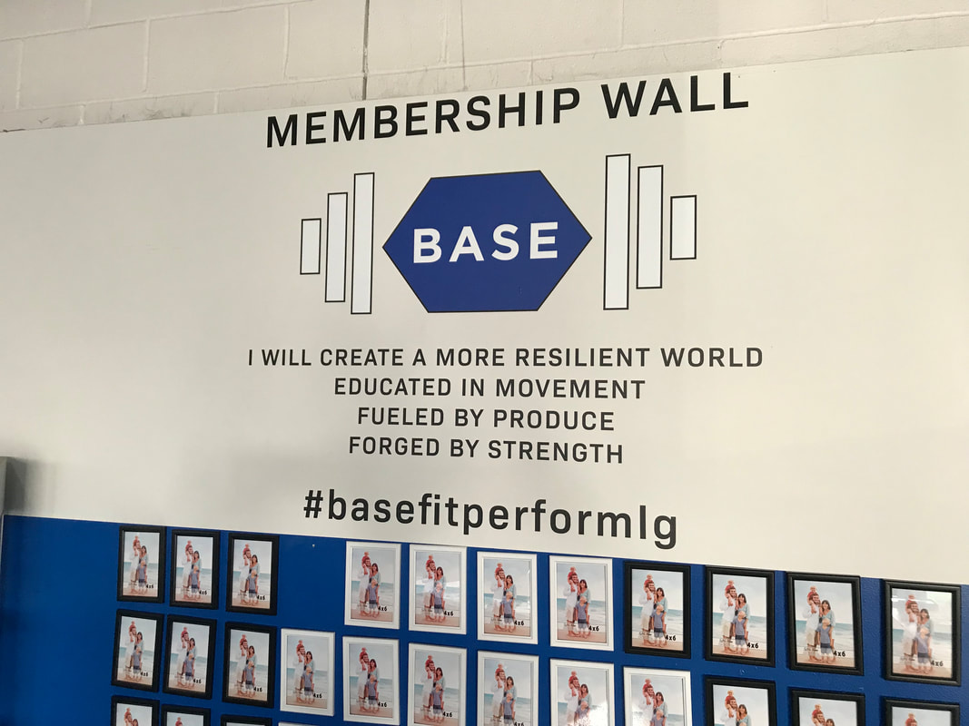 Base La Grange Performance Fitness Gym Wall Graphic Bannerville Signage Installation